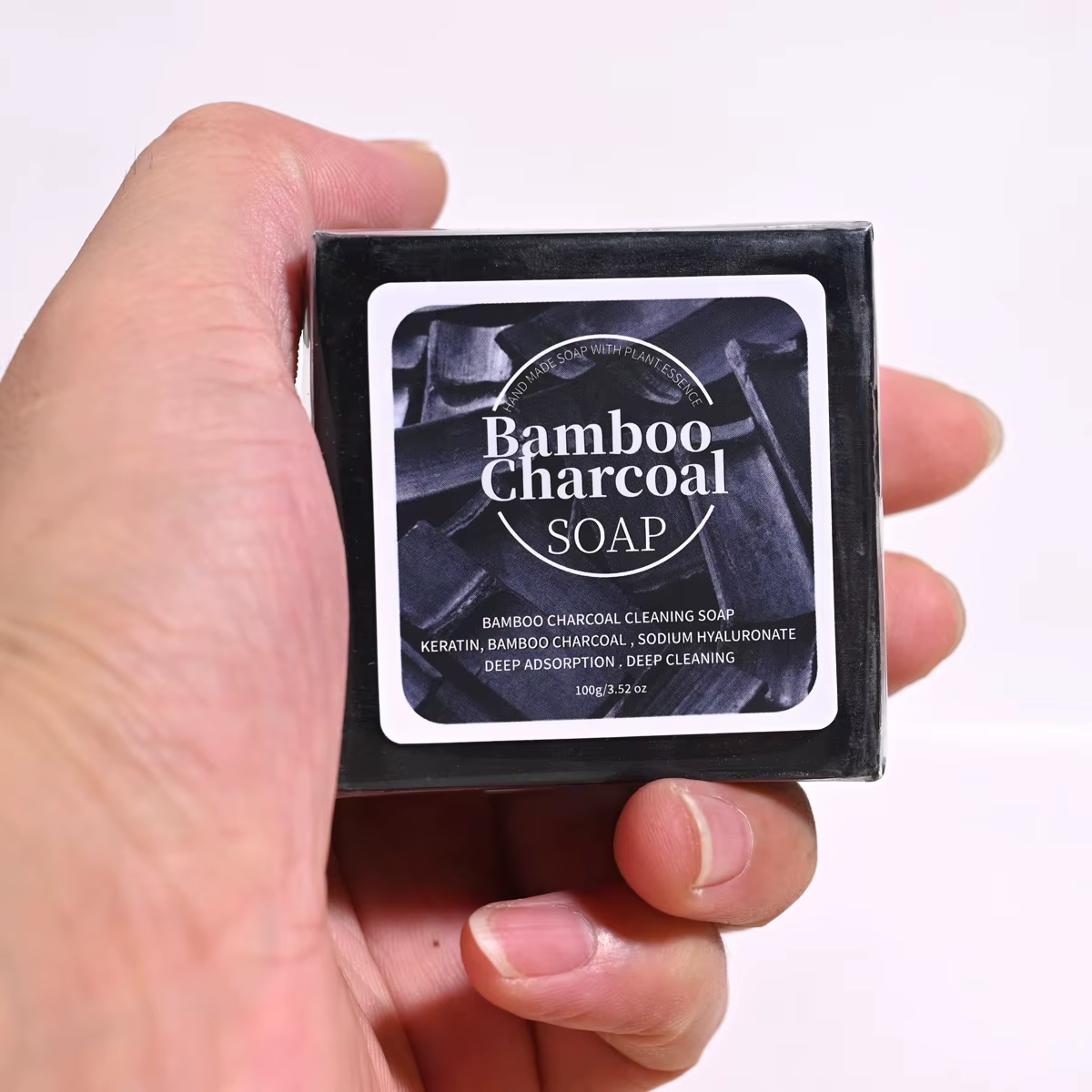Savon artisanal au charbon de bambou B+100G
