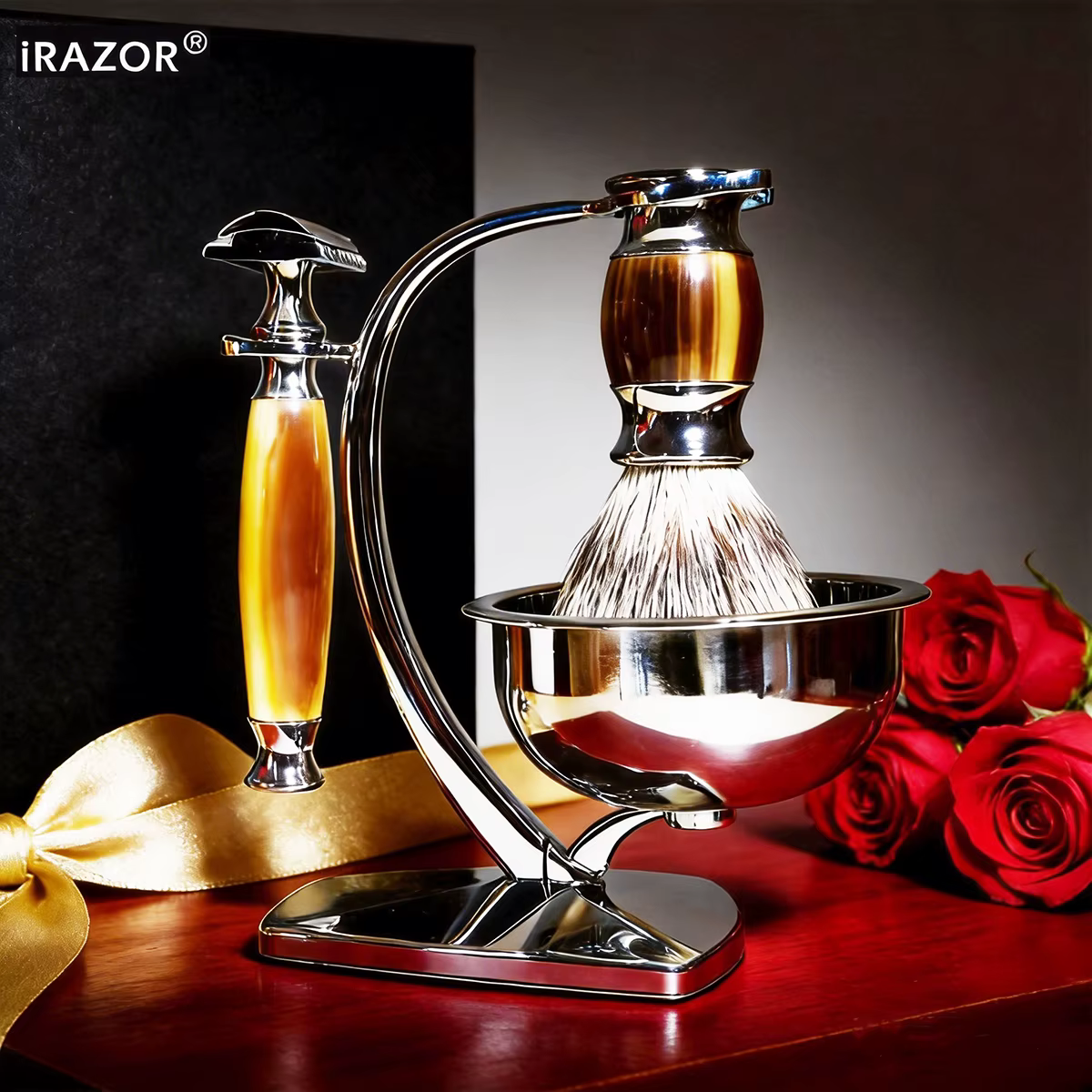 IRAZOR – Kit de rasoir classique à Double bords pour hommes