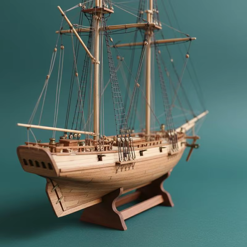 Kit de Modèle de Bateau en Bois - Bateau à Voile à Assembler Soi-même, Décoration Nautique Artisanale pour la Maison et le Bureau, Cadeau pour Hommes et Femmes