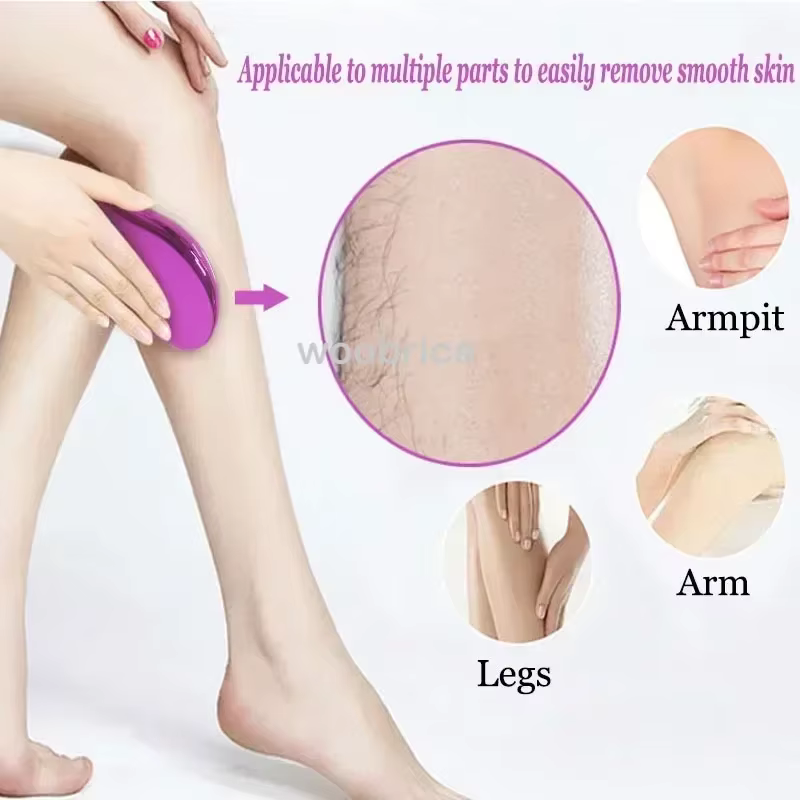 Gomme épilateur jambe cheveux cristal
