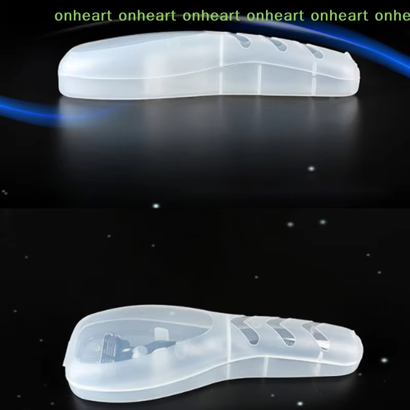 Boîte de rasage de haute qualité pour hommes, boîte de rangement pour rasoir, support en plastique transparent, étui de rasoir portable pour voyage