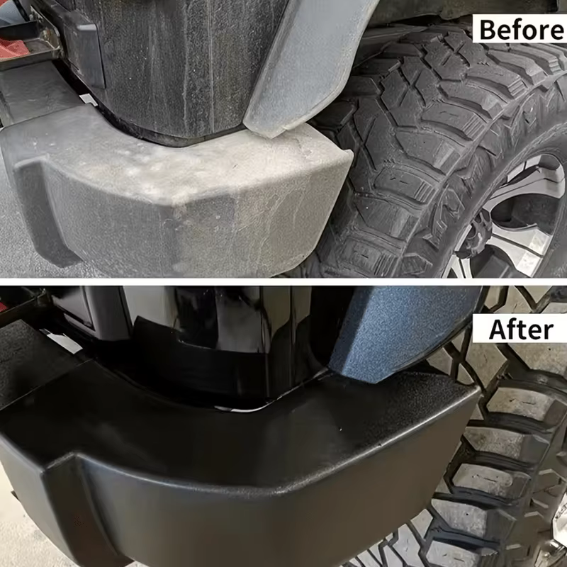 Rénovateur Plastique Voiture Effet Noir Brillant – Agent de Rénovation Cuir et Panneaux Intérieurs Auto – Cire Protectrice et Réparatrice pour Voiture
