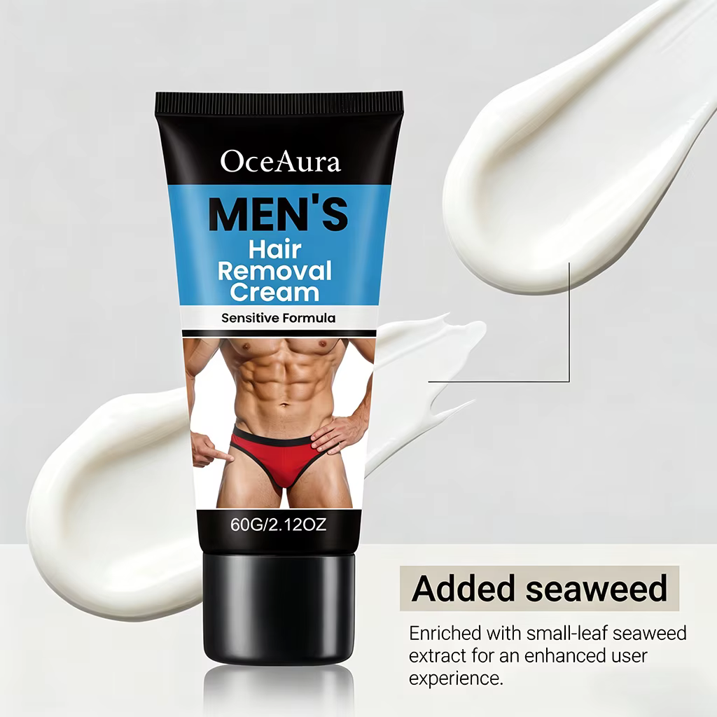 Crème dépilatoire pour hommes, formule sensible, élimination douce des poils du corps, rapide et efficace, zones intimes, sans douleur, crème dépilatoire pour hommes