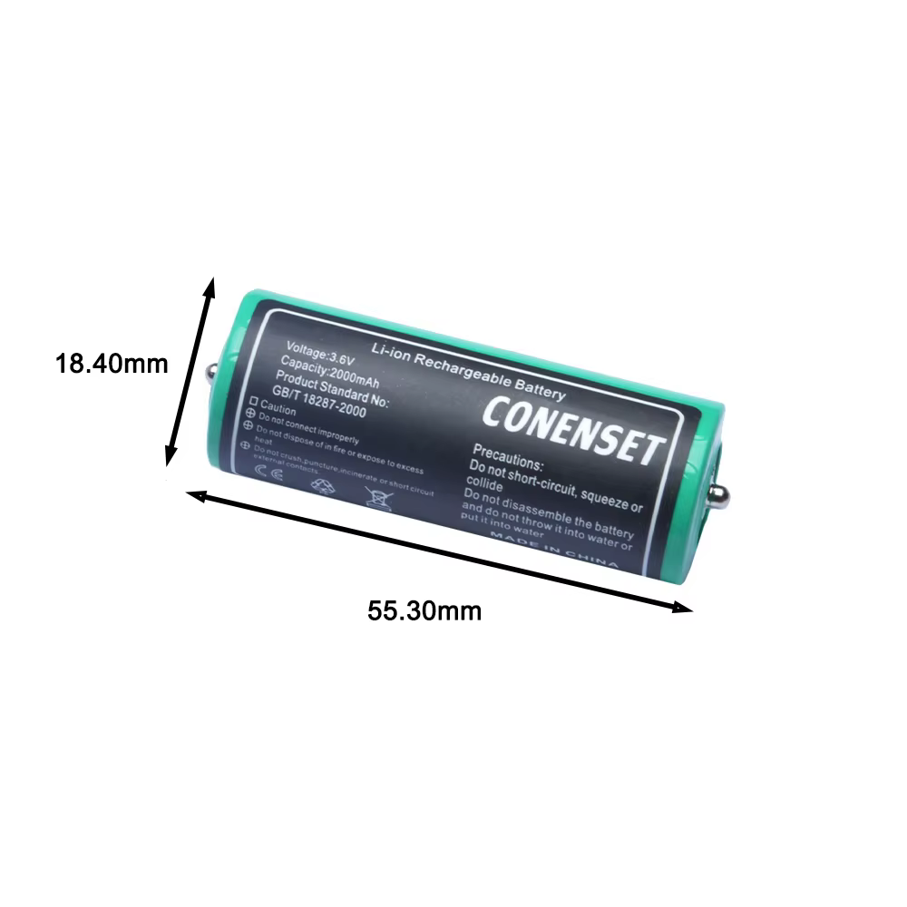 Batterie de Rechange UR18500L pour Rasoirs Électriques Braun Série 5