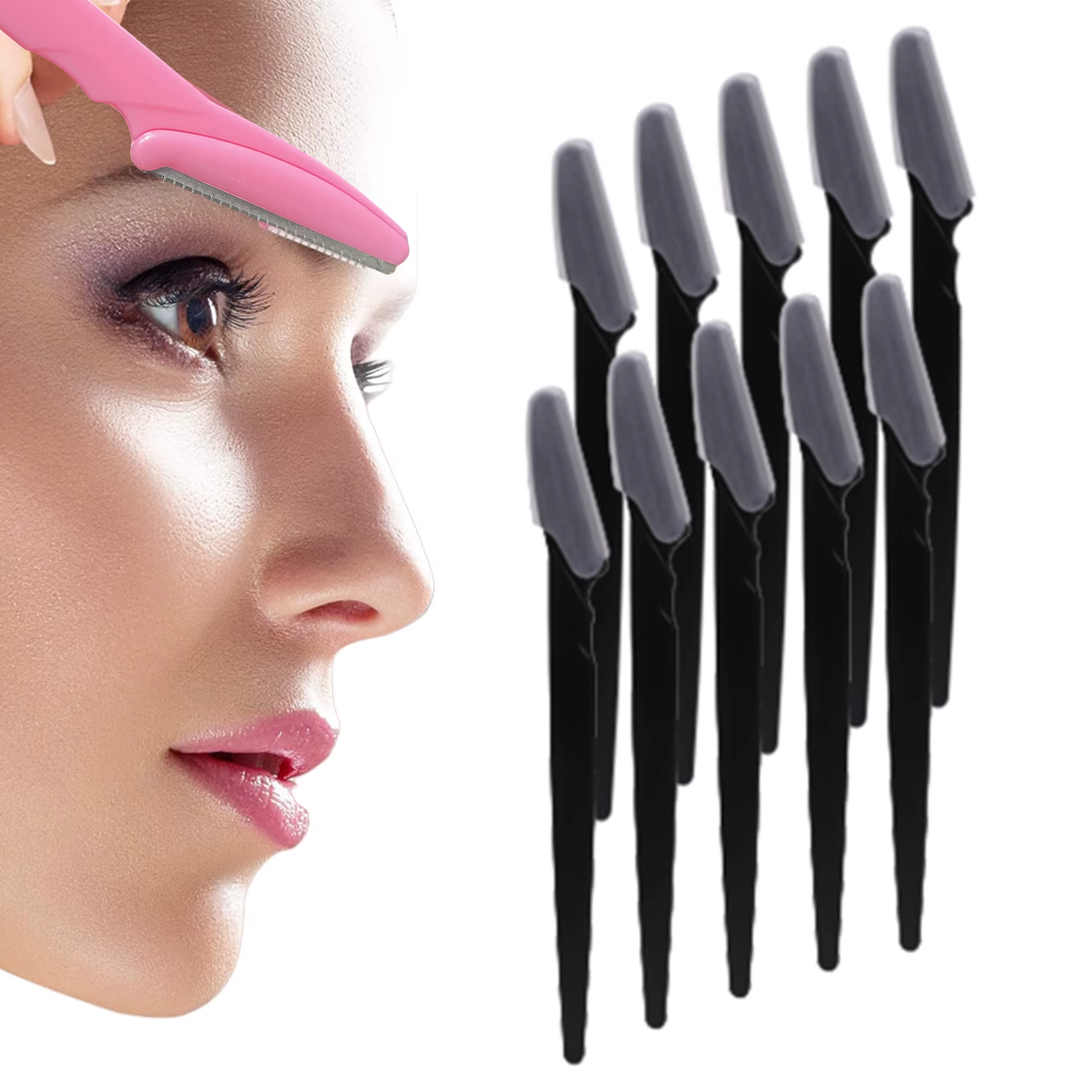 12/6PCS Lady shaver – Rasoir facial pour femmes et hommes – Tondeuse à sourcils