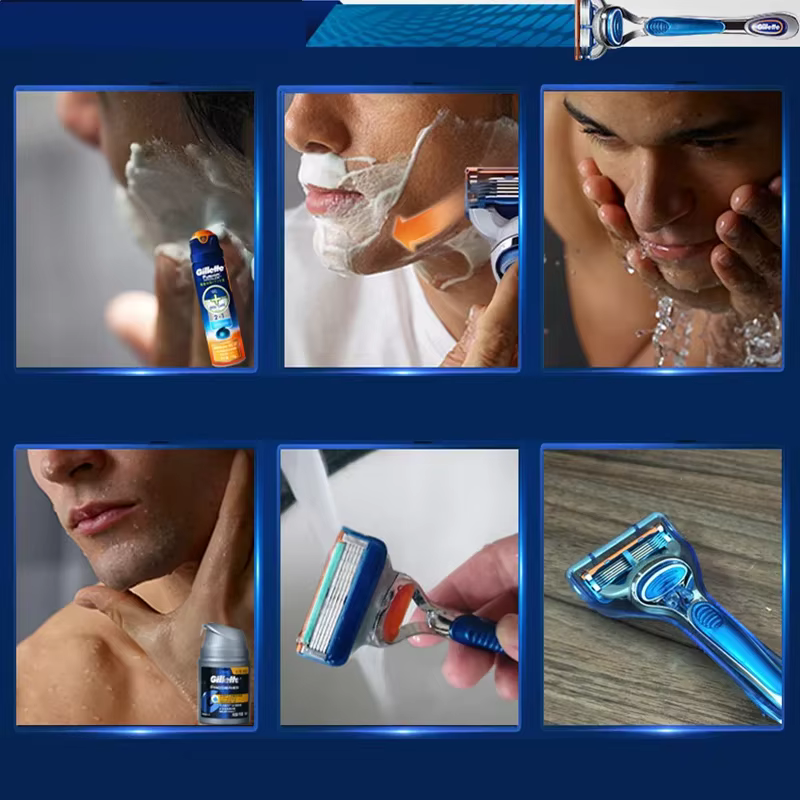 Gillette Fusion rasoir pour hommes visage cheveux barbe Machine à raser manuel sécurité