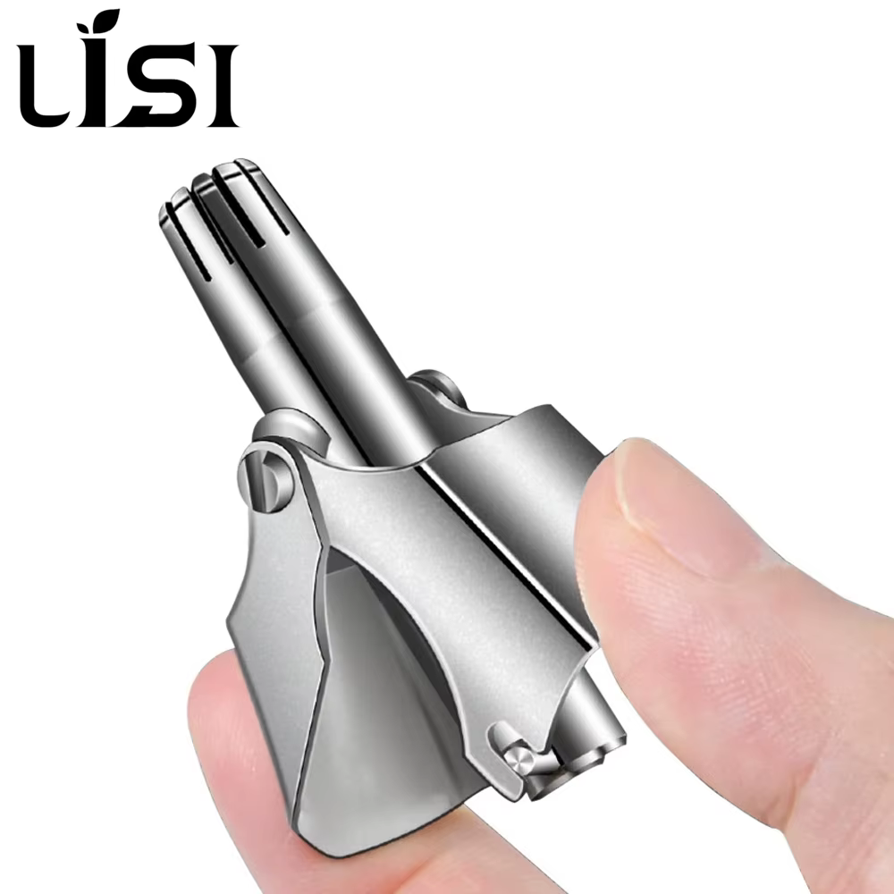 LISI tondeuse à poils de nez pour hommes rasoir manuel en acier inoxydable adapté au nez