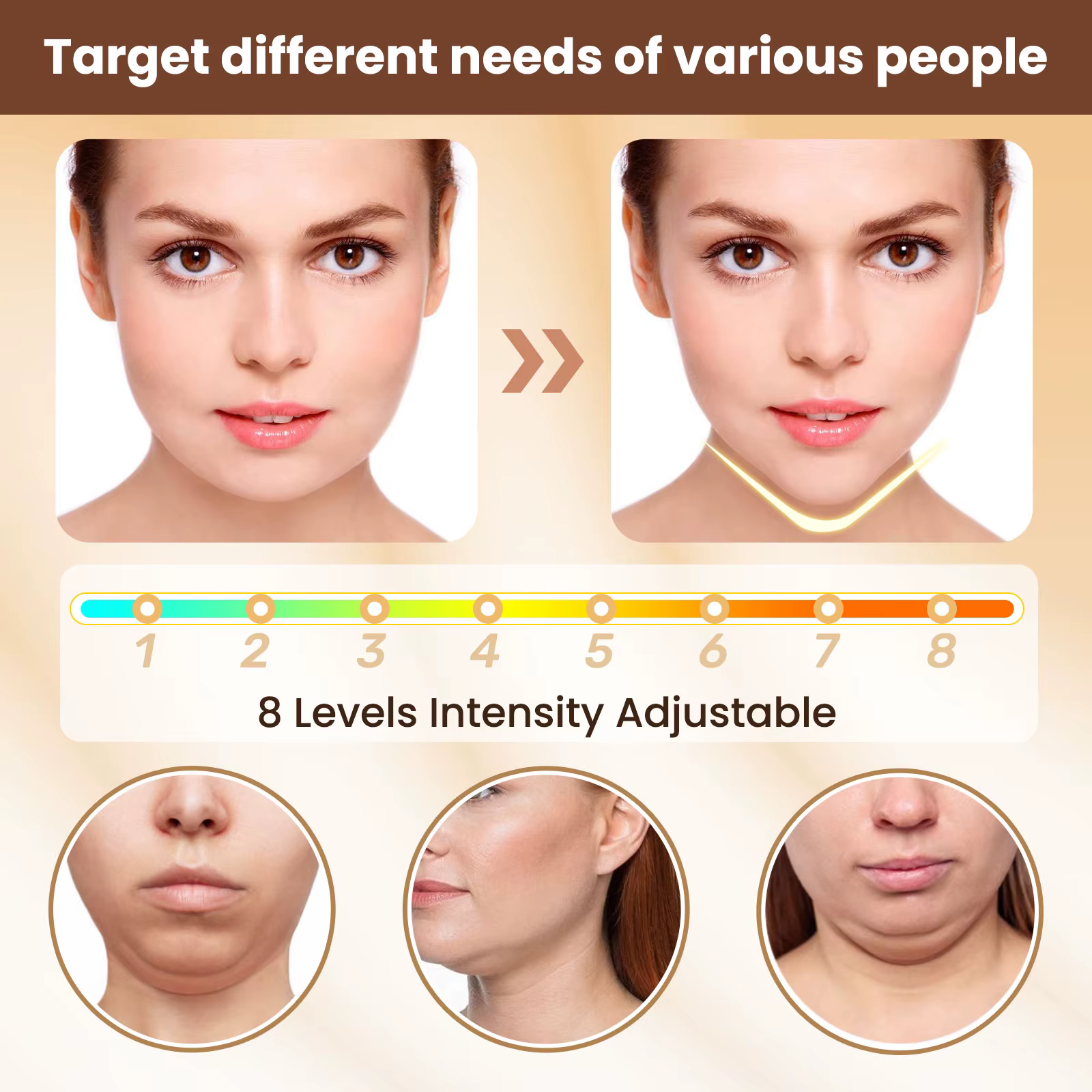 Appareil de Lifting Visage V EMS Électrique