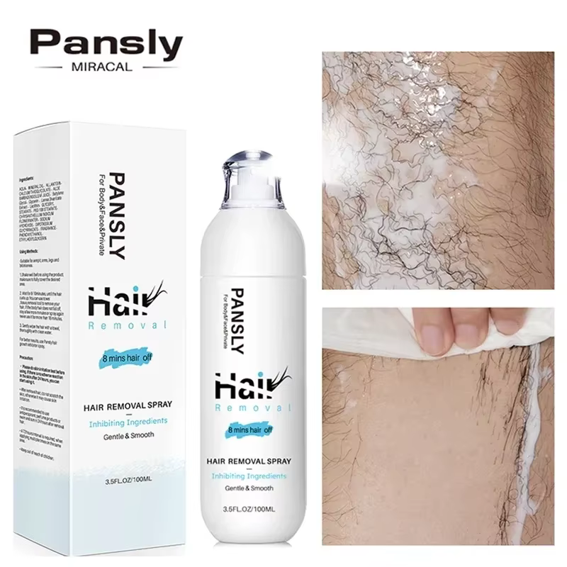 PANSLY Spray d'épilation pour femmes 2 en 1