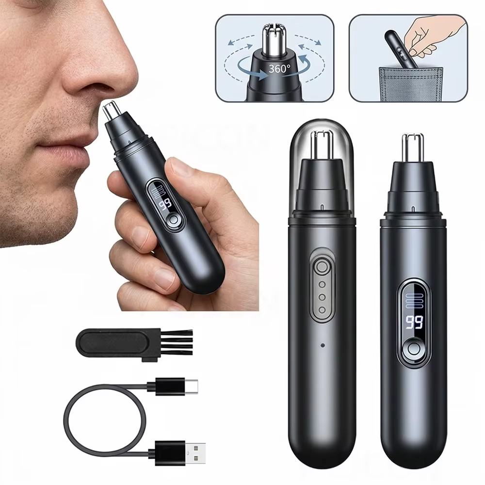 Tondeuse électrique pour poils du nez pour homme