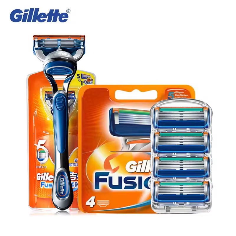 Gillette Fusion rasoir pour hommes visage cheveux barbe Machine à raser manuel sécurité