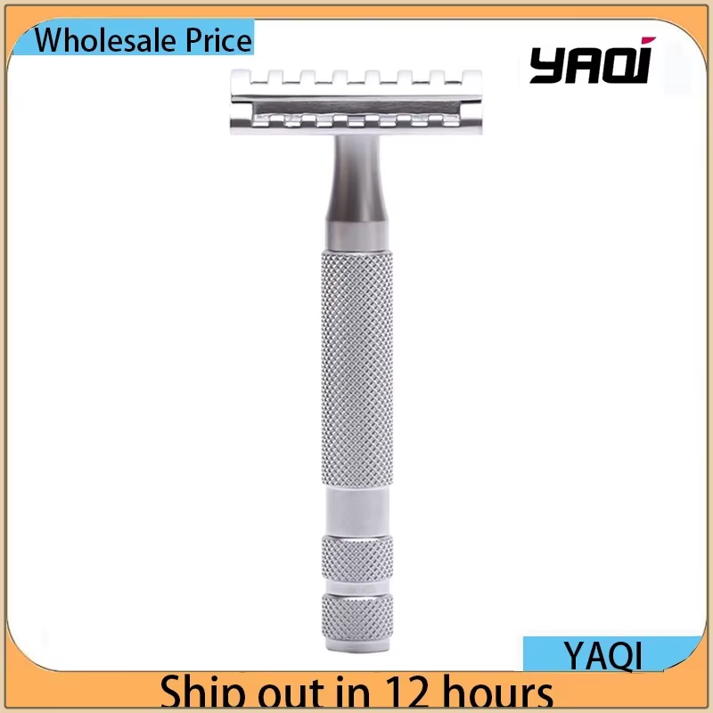 YAQI KNIGHT-HELMET tête DE rasoir manche en acier inoxydable
