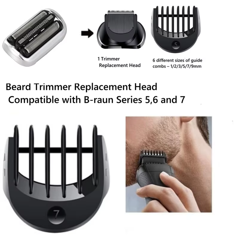 Tête de tondeuse à barbe à lames de rechange