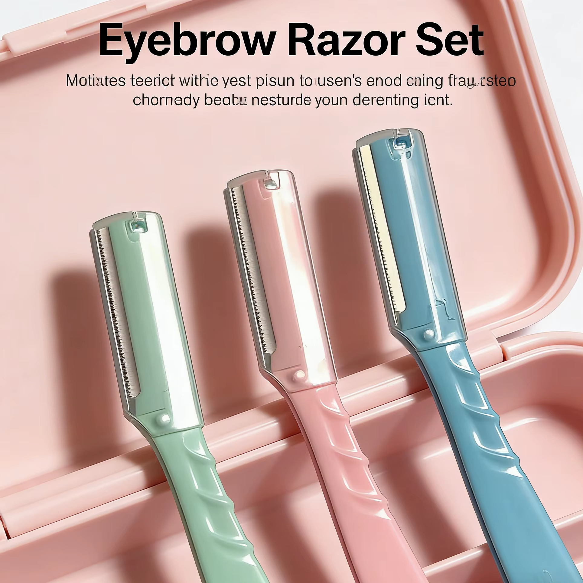 3 rasoirs à sourcils, un outil sûr et résistant aux rayures pour la coupe