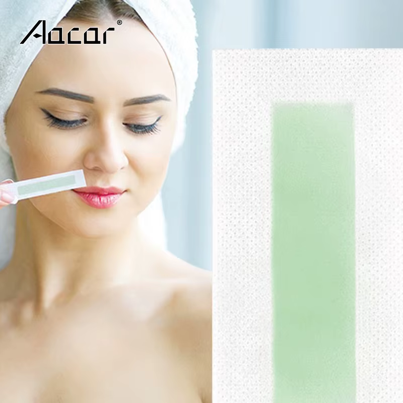 24/12 pièces bandes de cire pour les lèvres du visage