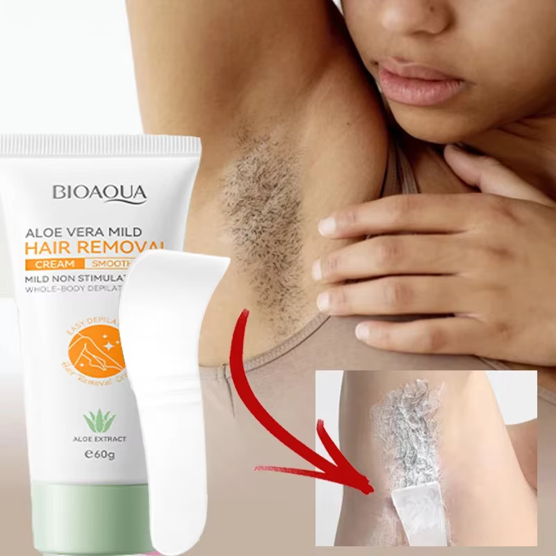 Crème dépilatoire douce à l'aloe vera Bioaoua