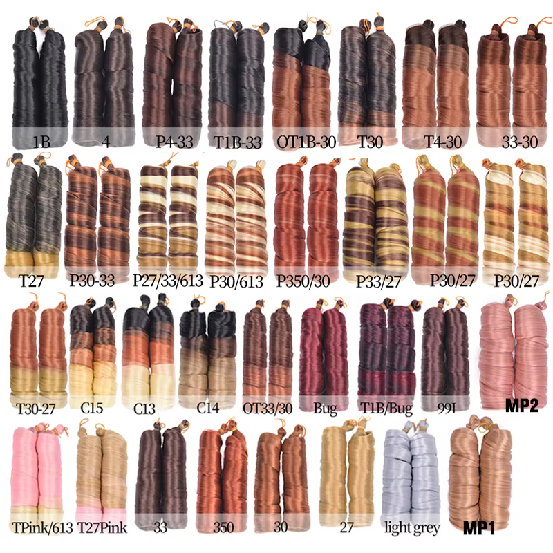 Extensions de cheveux tressés à boucles françaises, cheveux synthétiques, tresses à boucles en spirale, haute température, cheveux pré-étirés ombrés, adt Wave