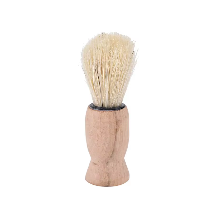 ▧ ~1x brosse à raser professionnelle avec manche en bois