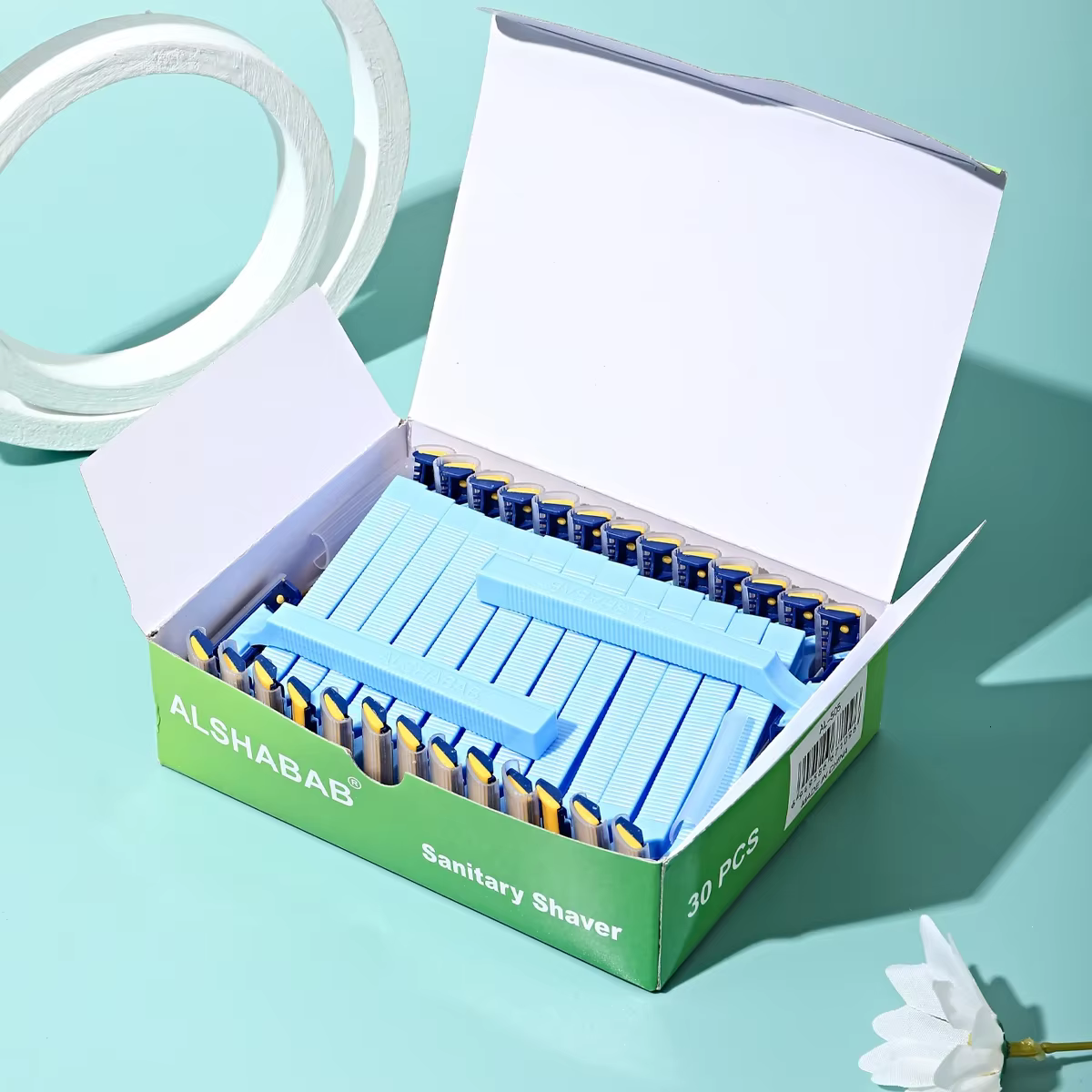 30 pièces/boîte Rasoir jetable pour femmes