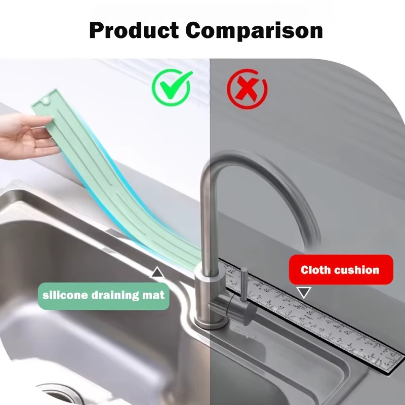 Tapis de séchage en silicone pour comptoir