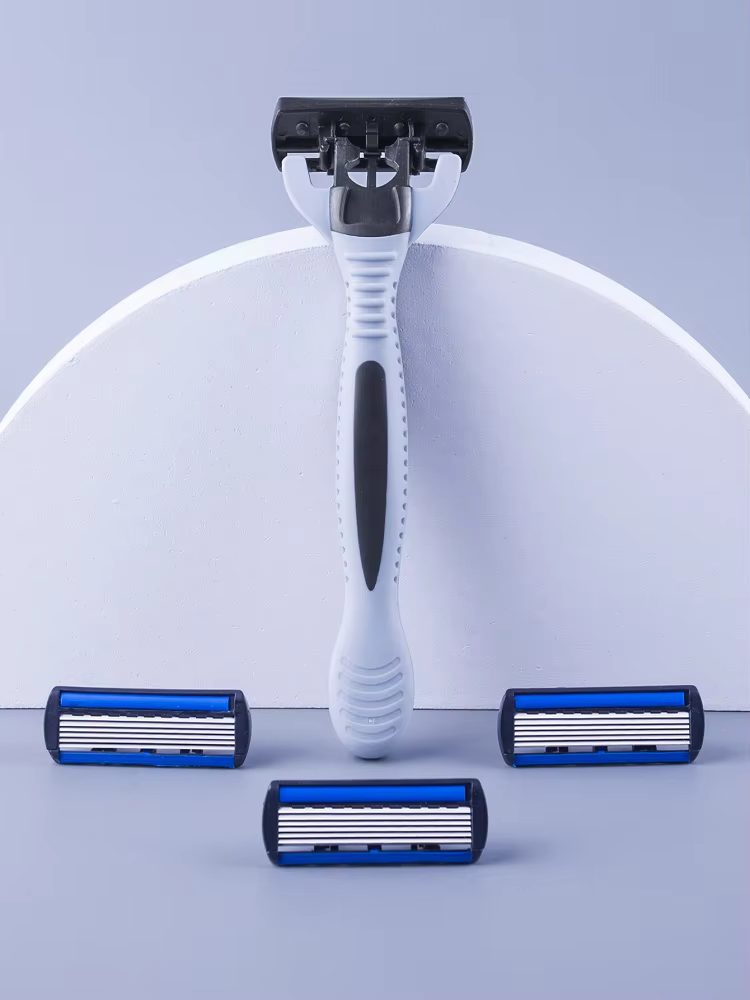 Kit de rasoir manuel pour homme à 1 manche et 18 lames