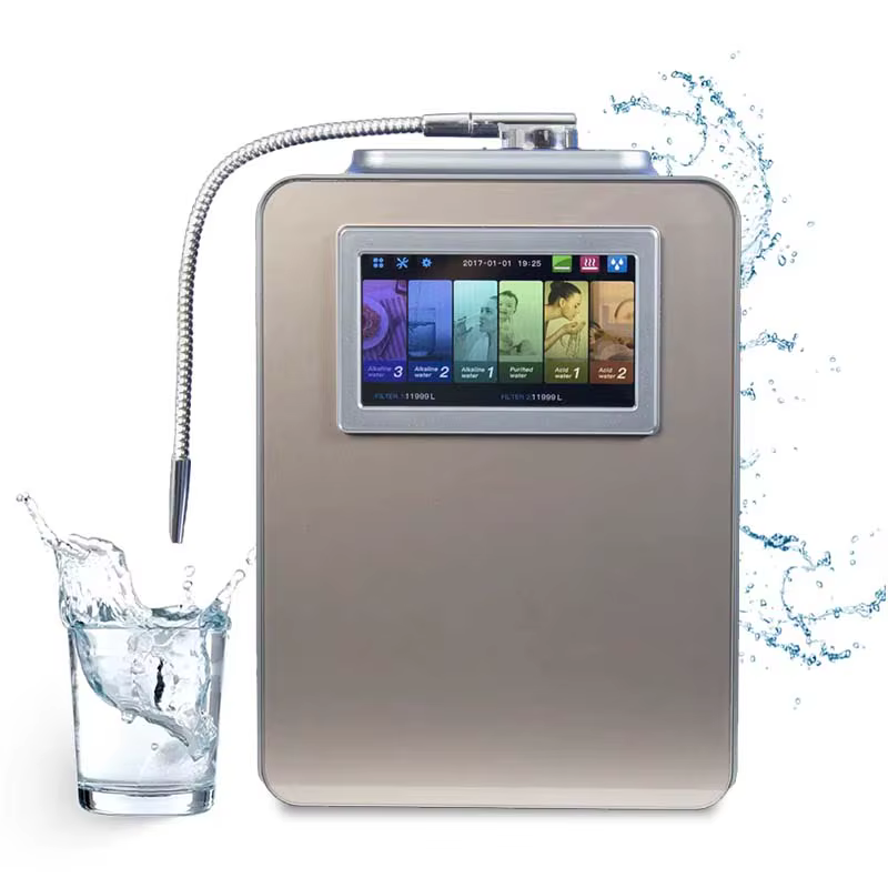 Vente en gros PH 2.5-11.2 revêtement platine 11 plaques ioniseur d'eau alcaline appareils de traitement de l'eau japon distributeur d'eau Kangen