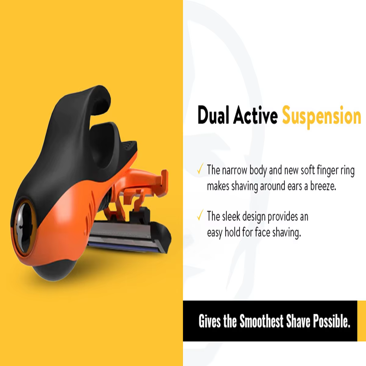 Rasoir tête et crâne pour hommes – Double suspension active révolutionnaire