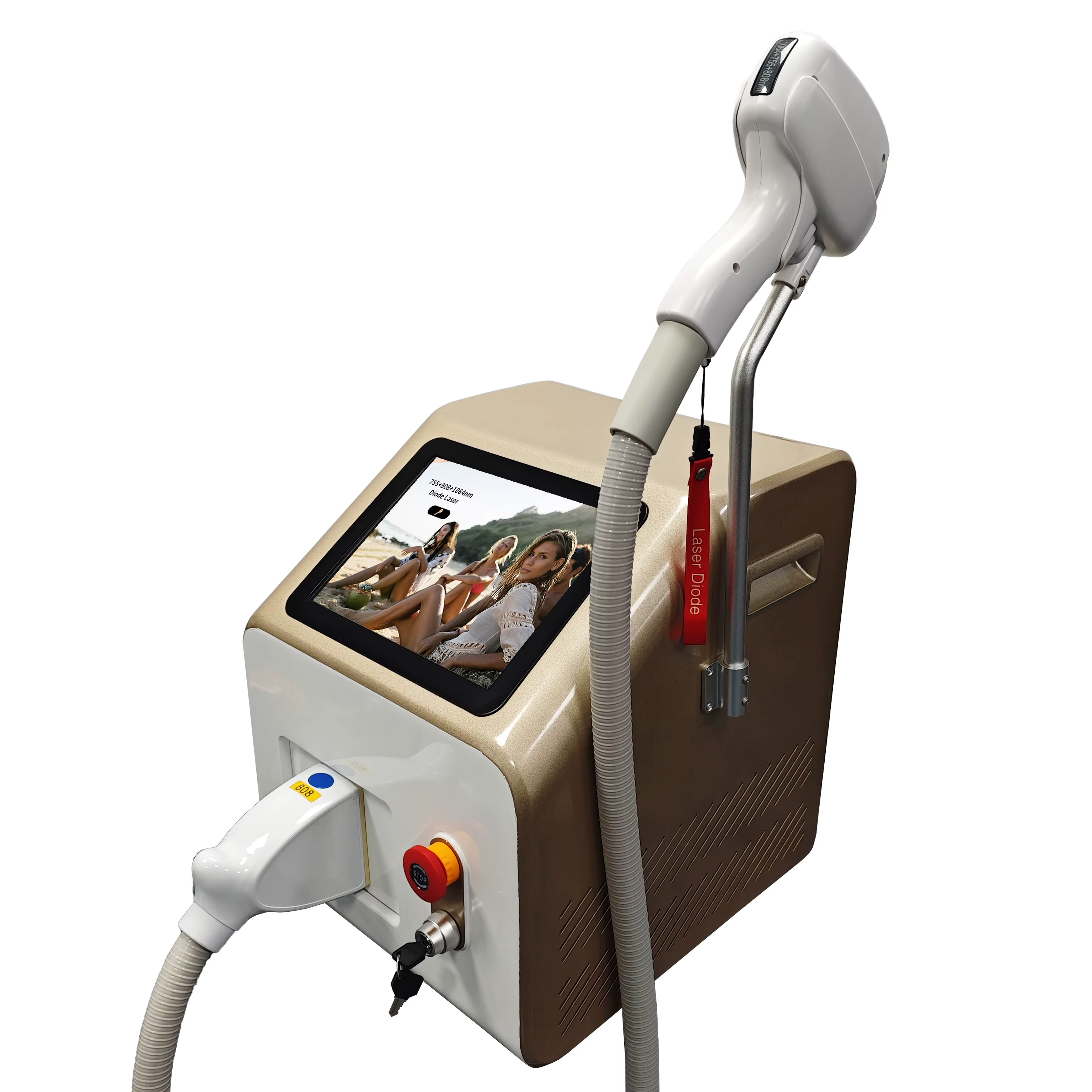 Machine professionnelle d'épilation laser Soprano Ice Titanium 4000W