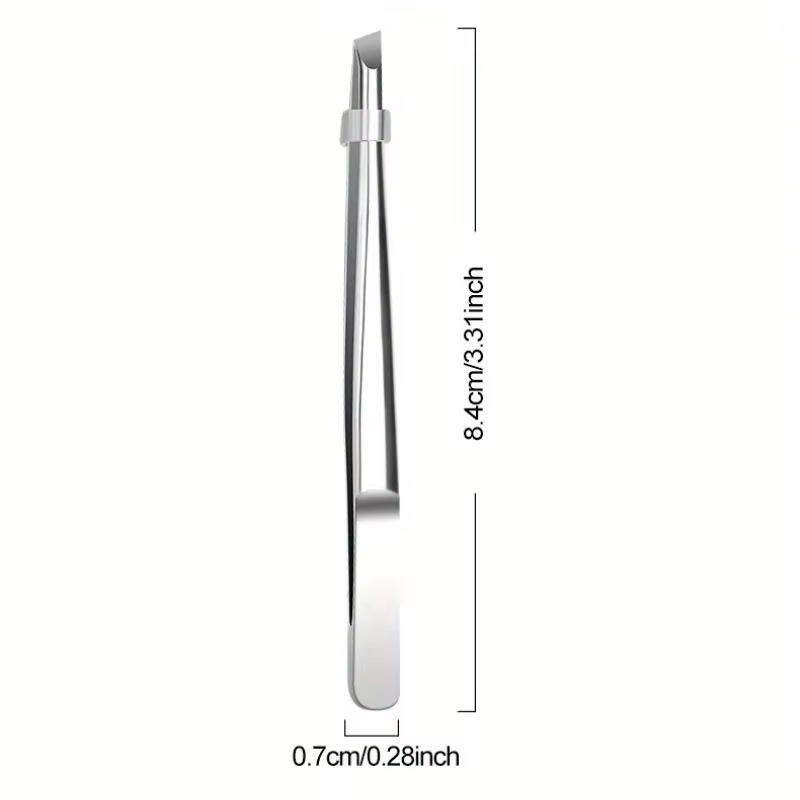 Pincettes professionnelles en acier inoxydable pour sourcils et poils du visage