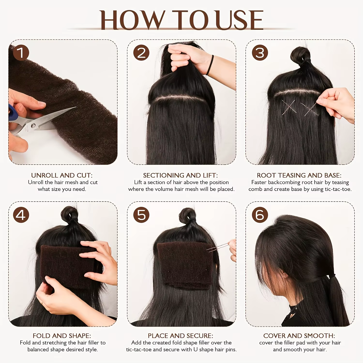 Outil accessoire pour cheveux moelleux