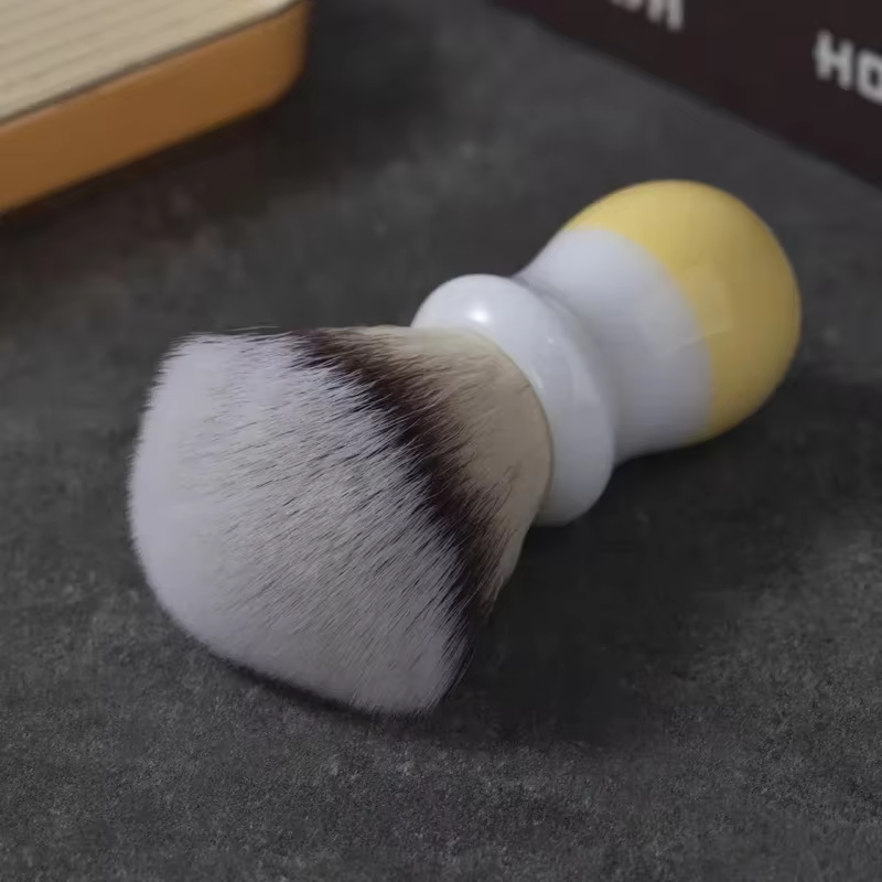 YAQI Naicha (thé au lait) brosse de rasage humide pour hommes en cheveux synthétiques