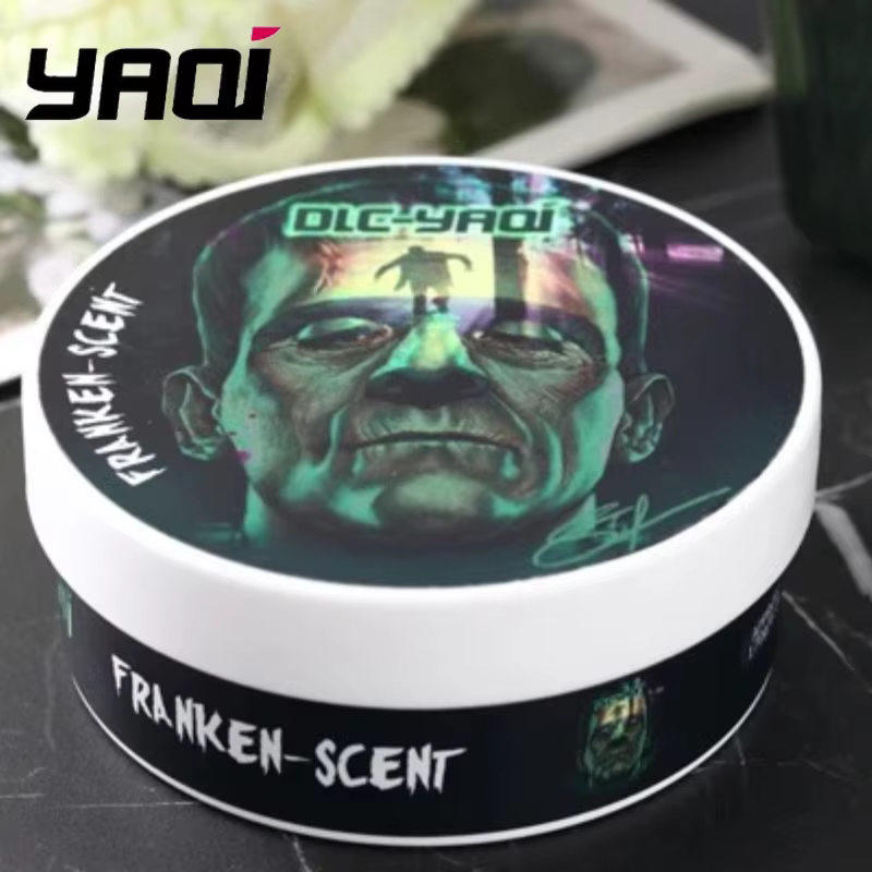 NOUVEAU Savon à raser artisanal YAQI Franken Scent 170g pour hommes - Hydratation longue durée pour le soin du visage et un rasage en douceur