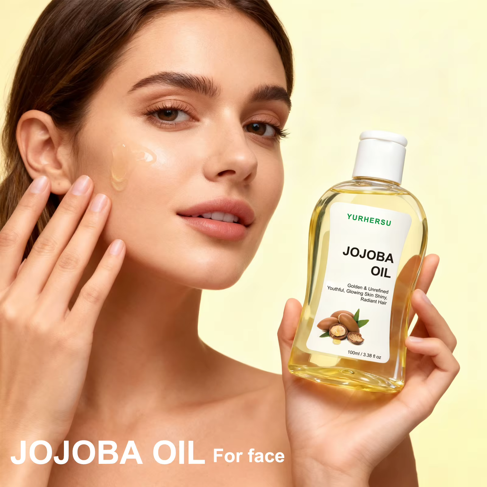 Jojoba huile pour cheveux hydratant et réparateur 100% traitement pur