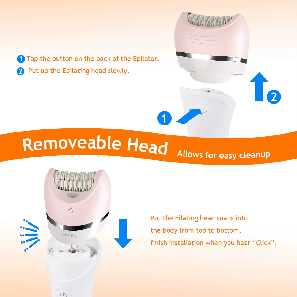 Tête d'épilateur pour accessoire de rasoir Philips BRE648 BRE644 BRE620 BRE652 BRE635 BRE640 BRL130 BRL160