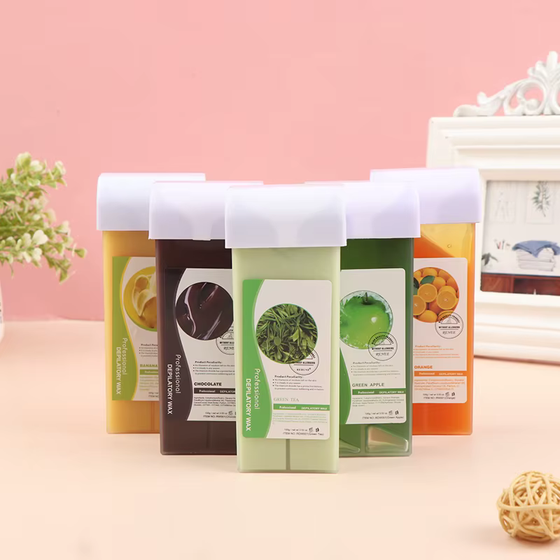 Cartouche dépilatoire pour bikini, 100g, avec rouleau, crème chaude, réchauffeur
