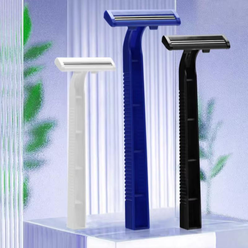 Rasoir jetable pour femmes, rasoir manuel hygiénique, 1 lame super tranchante avec tête peigne pour le visage, les jambes, les bras et la zone du bikini.