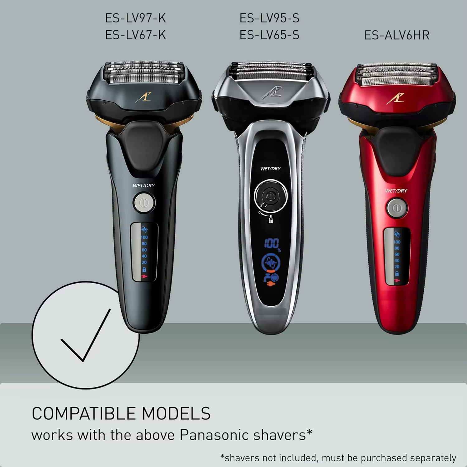 Lame intérieure et tête extérieure de rasoir électrique pour hommes