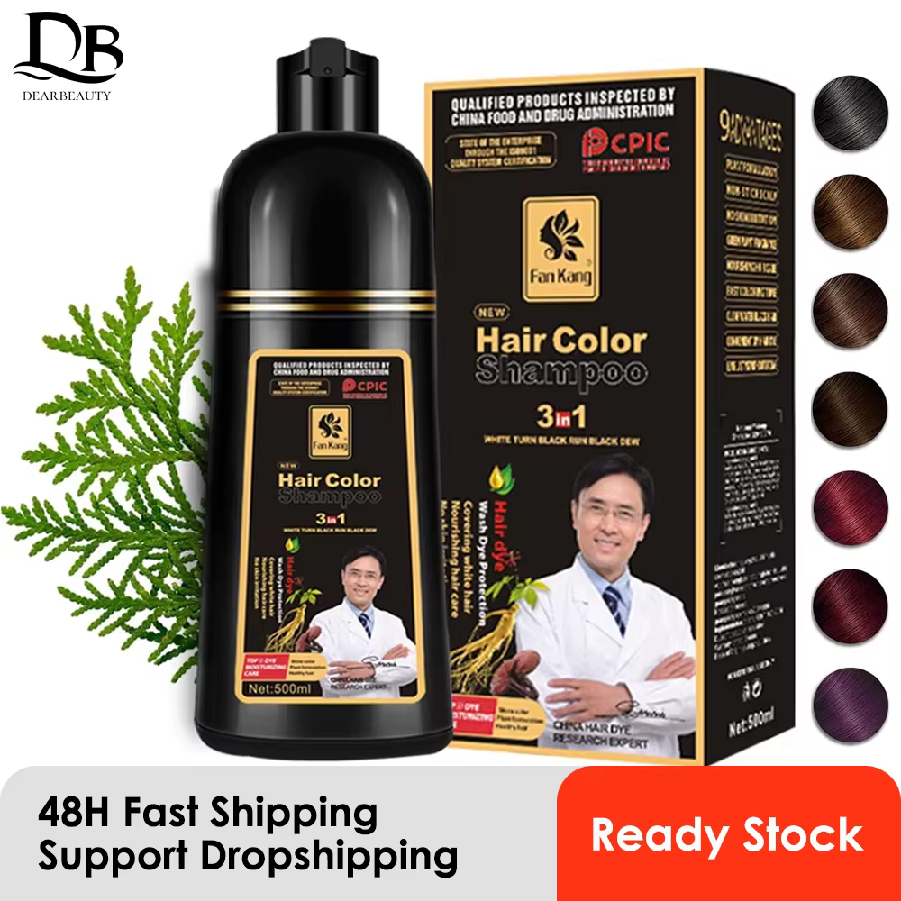 Shampoing de teinture pour cheveux noirs