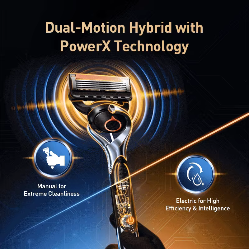 Gillette Fusion 5 Proglide Hybrid 2.0 Power Razor 7 lames de rechange avec bandes lubrifiantes pour un glisse fluide