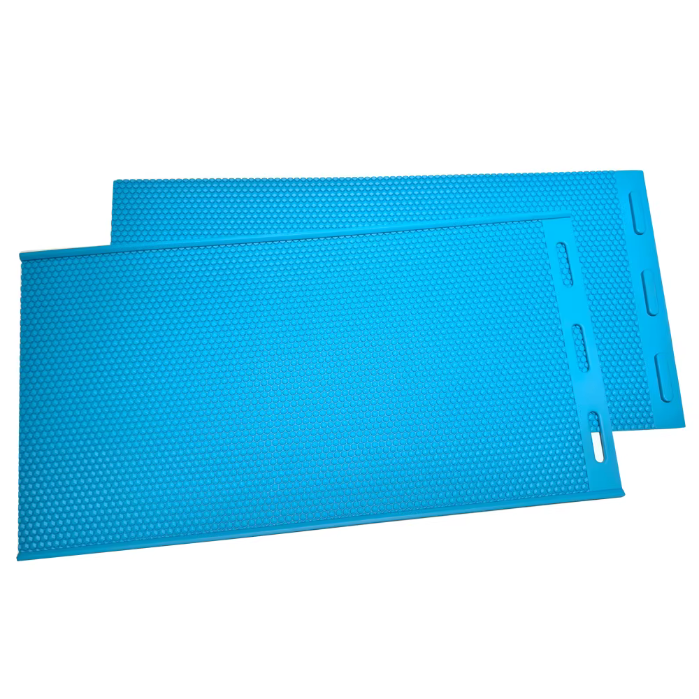 Apiculture Silicone cire d'abeille nid d'abeille moule cire Flexible pour Machine fond de teint feuilles presse gaufreur cire pour abeilles apiculteur 2 pièces