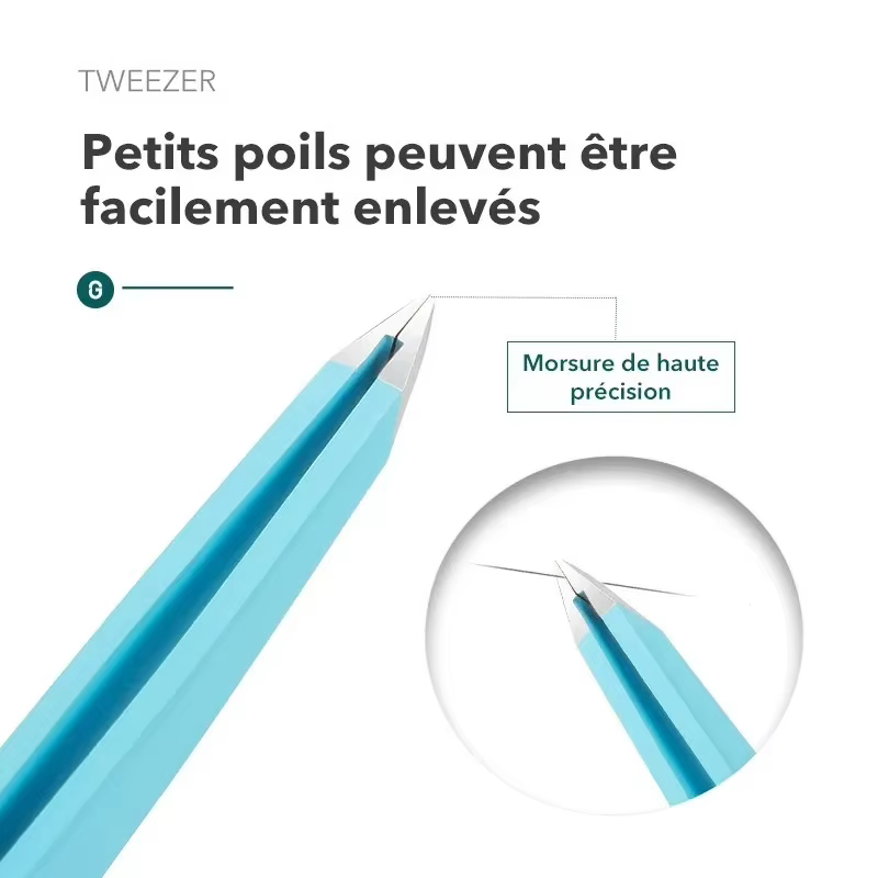 Pince à sourcils colorée