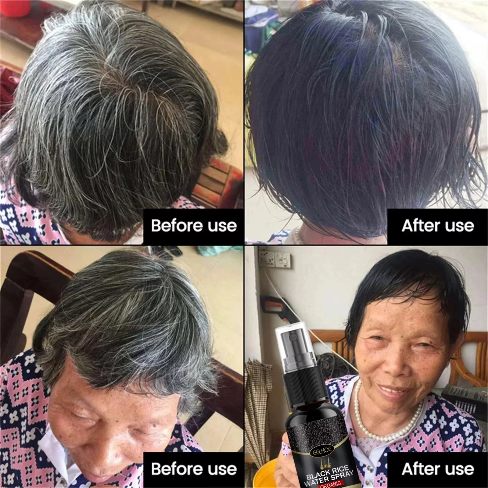 Sérum de traitement pour cheveux gris et blancs