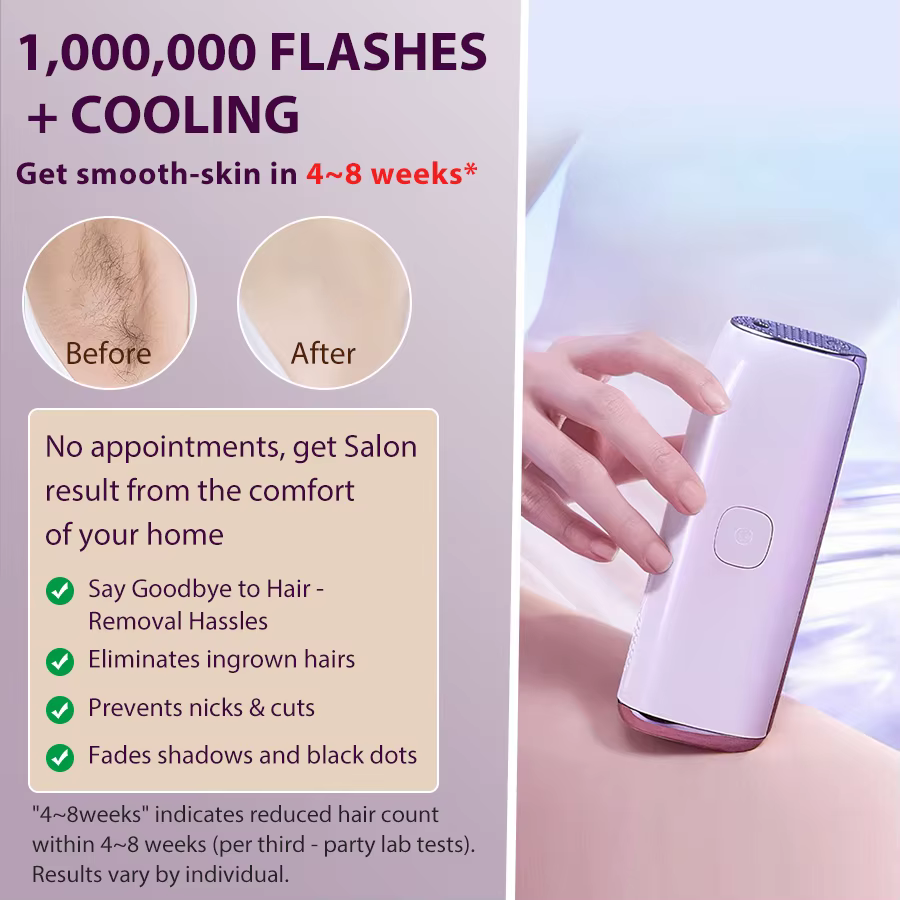 Épilation au Laser de refroidissement 1000000 flashs pour femmes 4 Modes pour tout le corps Bikini aisselles épilateur