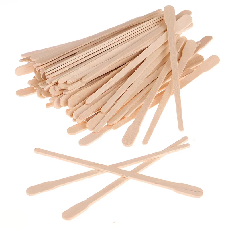 Bâtons d'épilation du corps en bois pour femme