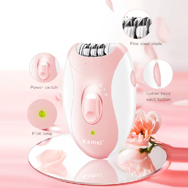 Kemei-Épilateur électrique aste pour femme