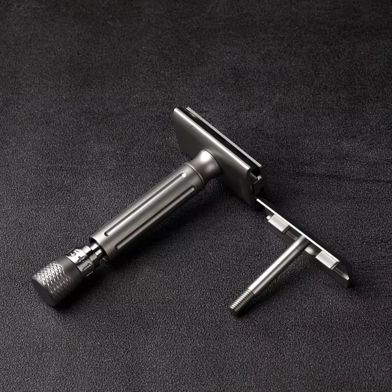Rasoir de sécurité réglable en acier inoxydable de couleur mate Yaqi Avanti