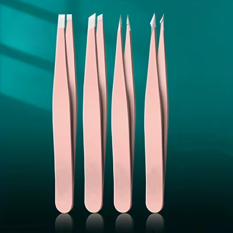 Ouriner – ensemble de pincettes à sourcils en acier inoxydable