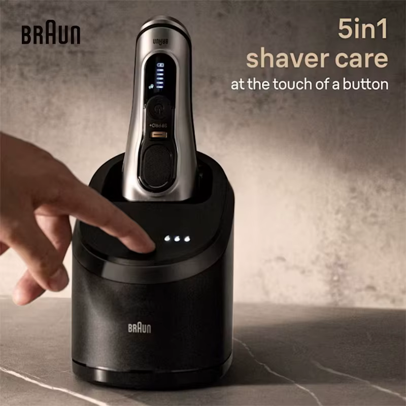 Centre de soins intelligent Braun avec séchage à l'air pour rasoirs électriques