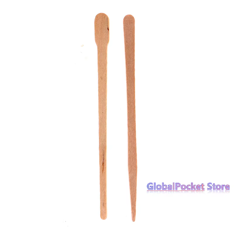 100 bâtonnets en bois jetables pour épilation corporelle féminine