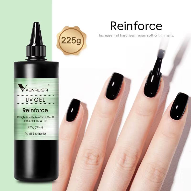 VENALISA – couche de finition longue en diamant, 30/60ml, recharge de grand Volume, Ultra brillant, sans essuyage, Anti-jaunissement, Gel d'extension sans combustion